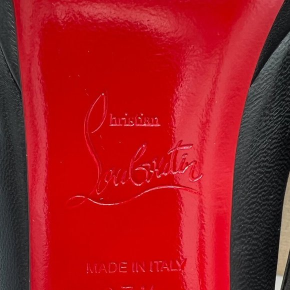 Christian Louboutin Pigalle 100 Leather Platform Pumps - Picture 7 of 7